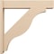 Ekena Millwork 8-in W x 42-in D x 42-in H Funston Block Rough Cedar Woodgrain TimberThane Outlooker, Primed Tan OUTUR080X42X42FST44RCPR - alternate 2